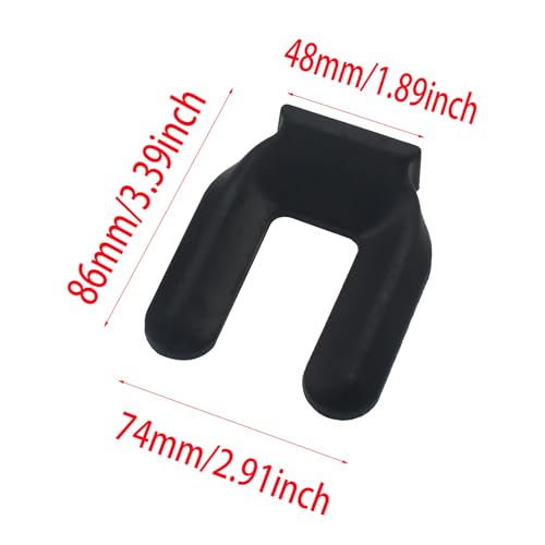 FDXGYH 4 PCS Furniture Wheel Stop Rubber Chair Caster Anti Slip Pads Black Bed Frame Wheel Stoppers Suitable for Rolling Furniture - size: 86 mm x 75 mm x 30 mm