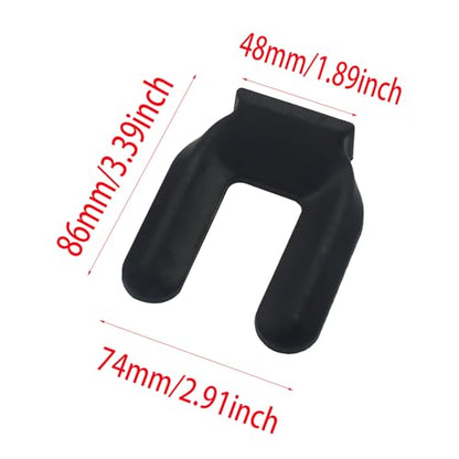 FDXGYH 4 PCS Furniture Wheel Stop Rubber Chair Caster Anti Slip Pads Black Bed Frame Wheel Stoppers Suitable for Rolling Furniture - size: 86 mm x 75 mm x 30 mm