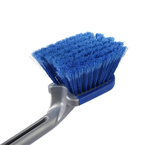 Car Tire Cleaning Brush Long Handle Wheel Brush Exhaust Pipe Cleaning Brush for Gm Truck,Motorcycle,Bicycle,Multi-Function Cleaning Tool
