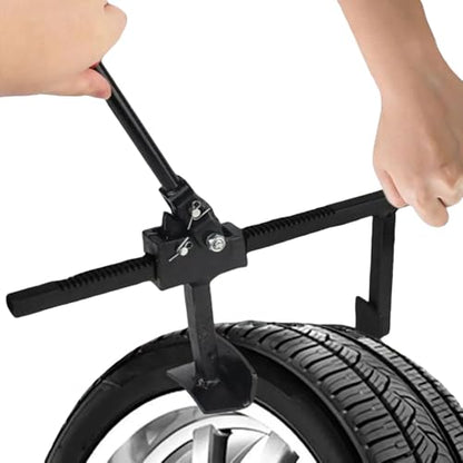 Manual Tire Spreader,Manual Tire Expander,High HardMetal High Hardness Heat Treatment Portable Tire Changer Tool Automotive Truck Tire Repair Kit Tools (Black 15.7inch New) - size: Black 15.7inch New