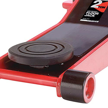AFF 2 Ton Professional Heavy Duty Steel with 2 Piece Handle, Low Profile, Quick Lift Turner Service Floor Jack, 202T - style: Floor Jack with 2 Piece Handle