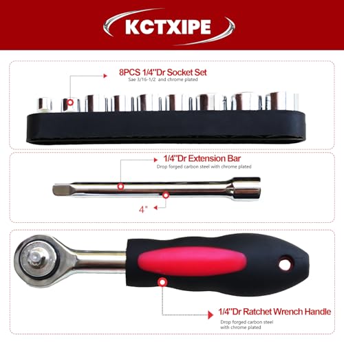 Portable Small Home Tool Kit - Starter Tool Kit with Durable Bag, Ideal for Home, Apartment, Dorm, Office, and DIY Projects, Good Gift for Women & Beginner