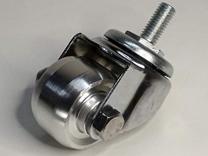Aluminum Racing Floor Jack Casters, 3 Ton, 2 Piece Set, Quality Replacement Parts for Repiars