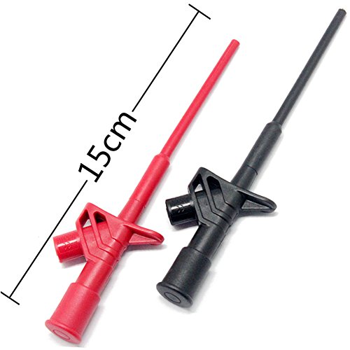 Aidetek Automotive Test Lead Kit Insulation Piercing Test Clip Large Crocodile Clips Flexible Spring for Multimeter Meter Test Probes Test Leads Set Probe CE Certificate TLP20163