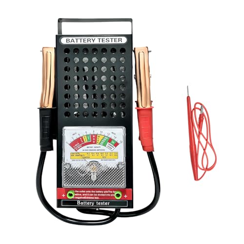 Battery Load Tester, 6V 12V Car Battery Load Checker with Voltmeter and Alligator Clips, Automotive Alternator Tester for Truck RV Motorcycle Boat Batteries, Car Accessories