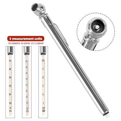17PCS Air Compressor Accessories Attachment Kit, 1/4’’ Air Hose Fittings, Blow Gun, Tire Gauge, Air Chuck