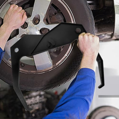 PRETYZOOM Portable Tire Balancer Caliper Measuring Tool for Tire and Wheel with Simple Operation and Damage Resistant Black Plastic Design for Personal Application and Vehicle Repair