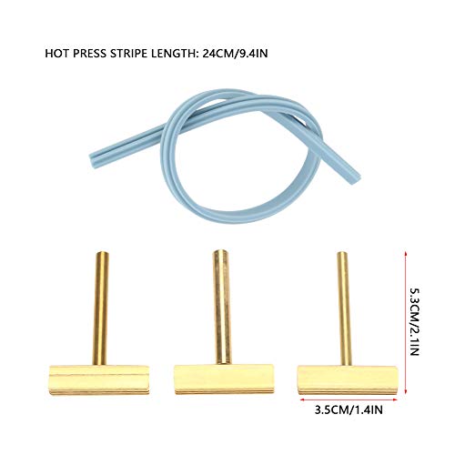 Portable Soldering Iron Kit, 3pcs T Tip Soldering Iron Soldering Wire Soldering Kit with Hot Press Stripe for LCD Screen Ribbon Cable Repair 30W/40W/60W