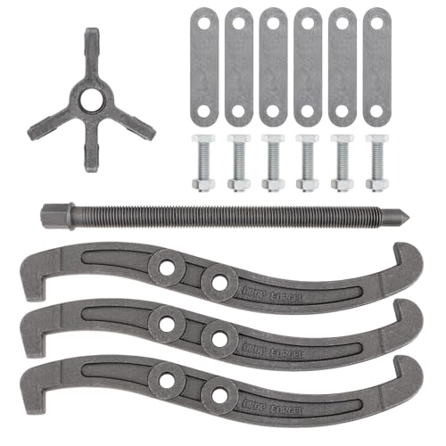 ChgImposs Multifunction Standard Carbon Steel 2 Jaw / 3 Jaw Bearing Puller with 4 Single Hole Claw Pullers for Car/Mechanical Repairing (16 Inch) - size: 16 Inch