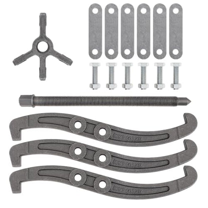 ChgImposs Multifunction Standard Carbon Steel 2 Jaw / 3 Jaw Bearing Puller with 4 Single Hole Claw Pullers for Car/Mechanical Repairing (16 Inch) - size: 16 Inch