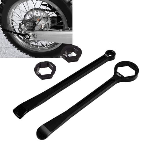 Srliya Motorcycle Tire Lever Tool Spoon Tire Iron Lever Wrench Set Axle Nut Wrench 10mm 13mm 22mm 27mm 32mm with Curved Spoon Head for Small Dirt Bikes Off Road Motorcycles