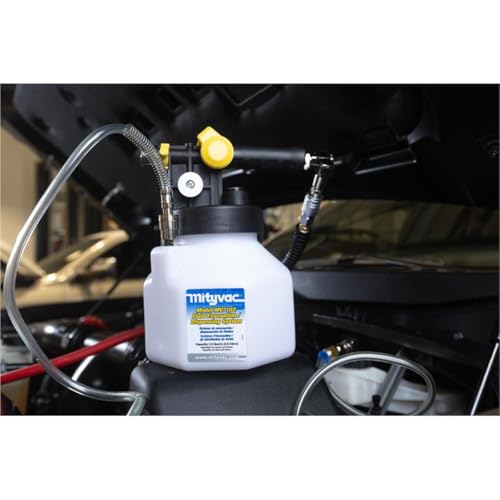 Mityvac MV7102 Fluid Extractor Dispenser for Evacuating, Topping-Off, Refilling Reservoirs or Bleeding Hydraulic Brake/Clutch Systems, 2.5 Quart, 120 PSI, Compressed Air, Vacuum or Positive Pressure - style: MV7102