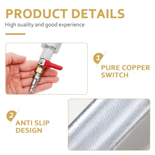 Upgraded Car Dent Air Pneumatic Dent Puller Heavy Pneumatic Sag Repair Pull Hammer Slide Hammer Tool Kit Dent Repair Suction Cup Slide Tool with 3PCS Suction Cup