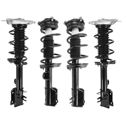 Detroit Axle - FWD Struts Kit for 2017-2021 Jeep Compass [6 Speed] | Front and Rear Struts with Coil Spring Assembly 2018 2019 2020 Replacement Suspension - size: 4Q471410/ 4 Struts