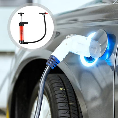 Manual Oil Transfer Pump Siphon Hose Kit for Cars, Multipurpose Hand Fuel Pump with High Flow, Gasoline Diesel Fluid Extractor for Automotive Use