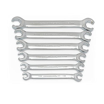 GEARWRENCH 6 Pc. Flare Nut Wrench Set, Metric - 81906 - size: 6-piece kit, style: Metric