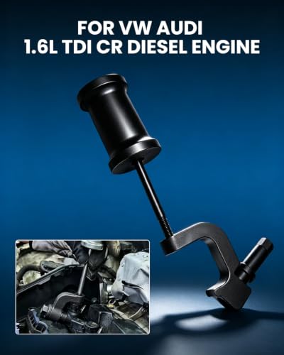 DPTOOL Fuel Injector Puller Removal Tool Kit Compatible with VAG VW Audi 1.6 2.0 TDi Diesel Engine with with Extension Pole Replace T10402 T10415
