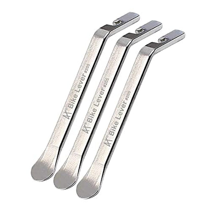 Premium Bicycle Tire Lever Tyre Spoon Iron Changing Tool, Bike Tire Levers Premium Stainless Steel Levers to Repair Bike Tube, Best Tire Changing Tool, Set of 3 - color: 3 Pcs