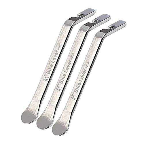 Premium Bicycle Tire Lever Tyre Spoon Iron Changing Tool, Bike Tire Levers Premium Stainless Steel Levers to Repair Bike Tube, Best Tire Changing Tool, Set of 3 - color: 3 Pcs