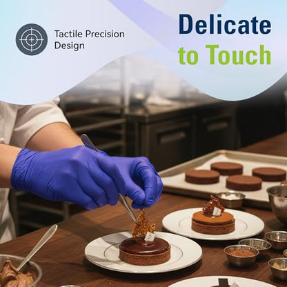 SWIFTLITE Disposable Nitrile Gloves, Food Safe, Latex-Free Powder-Free, Kitchen Rubber Gloves for Cooking and Cleaning - size: Small