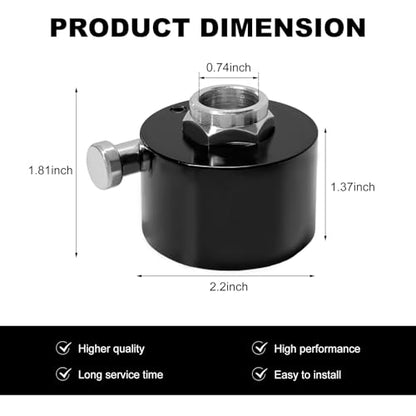 Steering Wheel Quick Release Disconnect Hub, Aluminum Alloy Steering Wheel Hub Adapter with 3/4" Shaft, 360° Fast Disassembly Steering Wheel Hub Connector with Bolts Washers