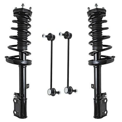 Detroit Axle - FWD Rear 4pc Struts Sway Bars for 09-12 Toyota Venza, 2 Struts & Coil Spring 2 Sway Bars 2009 2010 2011 2012 Replacement Suspension Kit - size: 4QS47119/ sway kit