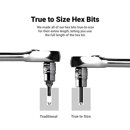 Capri Tools 3-0539 8 mm Hex Bit Socket, 3/8-Inch Drive, Metric - size: 8 mm, 3/8-Inch Drive