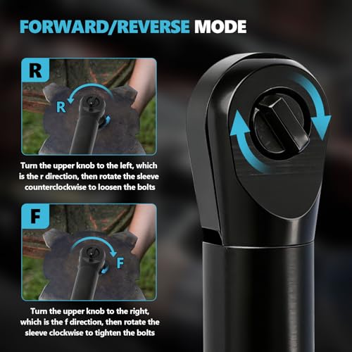 2026 Upgraded Brushless 3/8" Cordless Ratchet Wrench Compatible with Ma-kita 18V Batteries (No Battery), 60 ft-lbs Max Torque, Variable Speed, LED Light for Auto, Home & Workshop