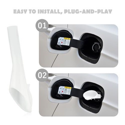 2PCS Capless Gas Tank Funnel Replacement OEM#8U5A-17B068-EB 1782177 1833948 2050651,Practical Funnels for Automotive Use Compatible with Ford,Fuel Funnel & Gas Funnels for Cars
