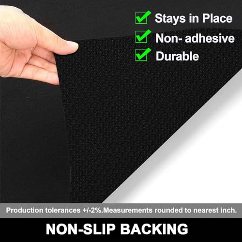 AiBOB Garage Floor Mat, 30 X 36 inches, Oil Spill Mat Under Car, Waterproof Backing Absorbent Pad Protects Floor, Durable, Reusable, Black - size: 2'6" x 3'