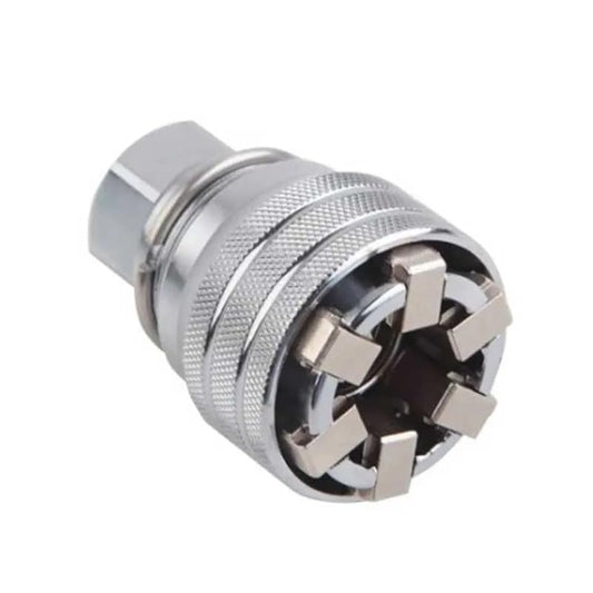 Adjustable Socket 3/8" Drive, Fits 3/8" to 3/4" (10-19mm) Nuts & Bolts, Universal Magic Socket for Auto Repair, Home DIY, Bicycle & Furniture Assembly, Stripped Bolt Extractor