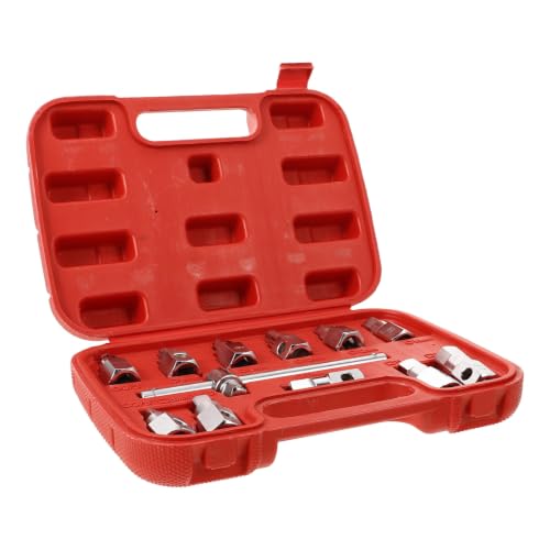 Healeved 12pcs Chrome Alloy Oil Drain Plug Socket Tool Set for Automotive Repairs Compatible with Oil Pan Screws Lightweight and Versatile for Operations
