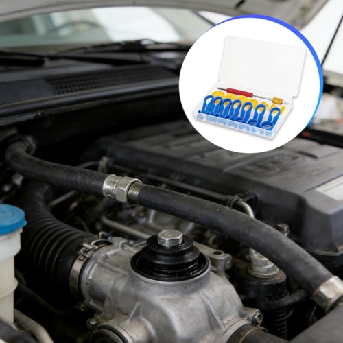 16PCS Car AC Fuel Line Disconnect Removal Tool Set, 1/4 5/16 3/8 1/2 5/8 3/4 7/8 Inch Master Valve Core Remover Kit, AC Transmission Cooler Line Quick Disconnect Set for Auto Repair