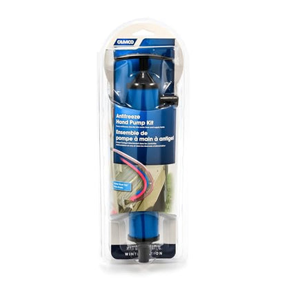 Camco RV Antifreeze Hand Pump Kit - RV Winterizing Kit - Protect RV Plumbing & Simplify The RV Winterizing Process - Manually Pump Antifreeze Directly into The RV Waterline & Supply Tanks (36003)