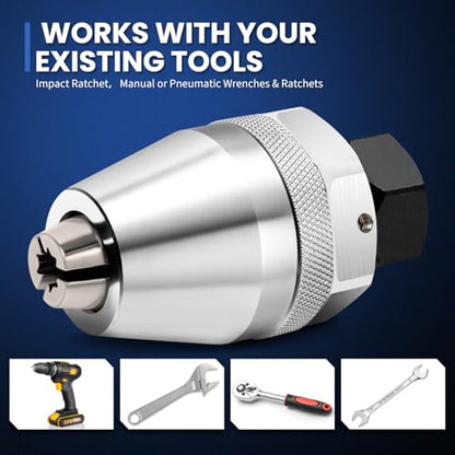 Stud Extractor Tool,Broken Bolt Extractor Kit for 1/4" to 1/2" Studs & Screws | Bolt and Stud Removal Tool for Damaged, Rounded Off, Painted, and Rusted Tight Bolts