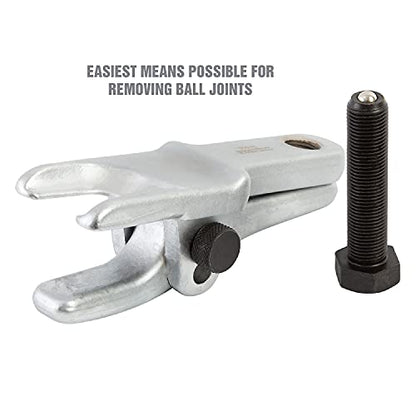 OEMTOOLS 26553 Ball Joint Separator, Adjustable Ball Joint Removal Tool for Various Sizes, Steel Construction Balljoint Separator with Black Oxide Pins, Ideal Ball Joint Tool
