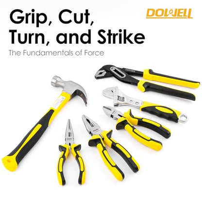 DOWELL Tool Set Tool Kit 62PCS Homeowner Tool Set Wrench Pliers Screwdriver Set Repair Tool Kit