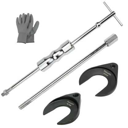 ReluxGo Inner CV Axle Puller Tool Set with 5/8"-18 Slide Hammer & Adapter Inner CV Joint Removal Tool Kit Front Wheel Drive Axle Puller Set Compatible with Taurus Sable FWDs from 1986 to 2021 - size: 2" & 2.5" CV Joint Fork