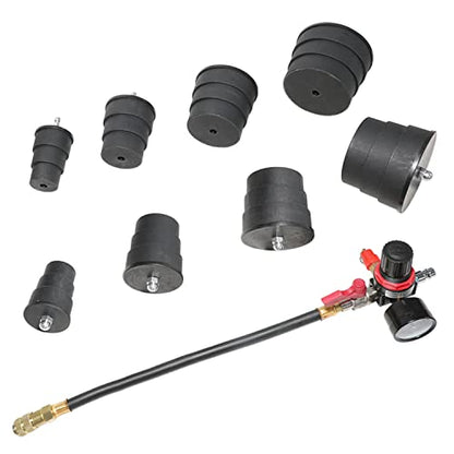 DPTOOL Turbo System Leakage Tester Turbocharger Air Pressure Guage Cooling System Intercoolers Radiators Hose Leaks Test with Regulator Manual Valve 1.38''-3.54''