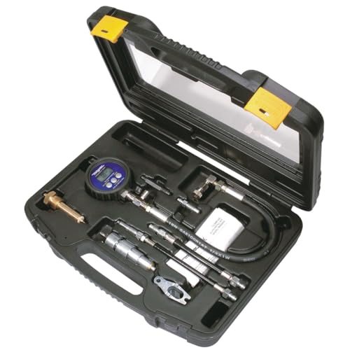 Mityvac MV5535 Digital Diesel Compression Test Kit Memorizes The Peak Compression Value for Each Cylinder up to 12 Cylinders, Powered by 9-Volt Battery, Black
