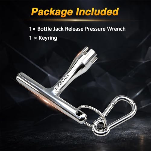 304 Stainless Steel Bottle Jack Release Pressure Wrench, Bottle Jack Pressure Relief Valve Wrench, Hydraulic Jack Valve Release Tool Compatible with 12-Ton 20-Ton Presses
