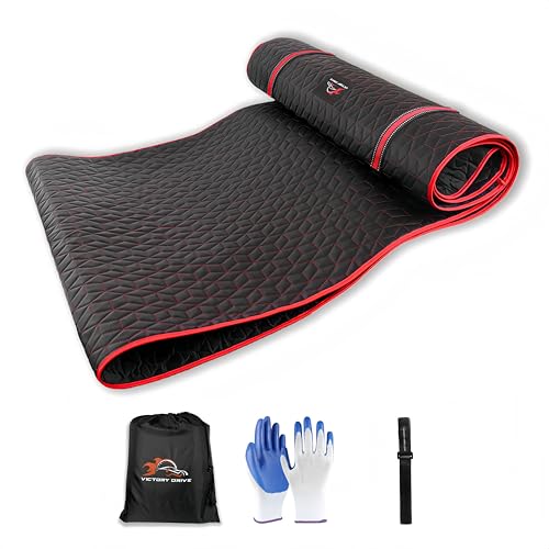 Upgraded Rolling Creeper Mat for Mechanics, 60 x 28 in Padded Automotive Work Mat for Cars, SUVs & Pickup Trucks, Red - color: Red