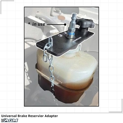 AGM Brake Bleeder Adapter – Universal Reservoir Cap | Brake bleeder adapter, adjustable reservoir cap, fits most round master cylinders