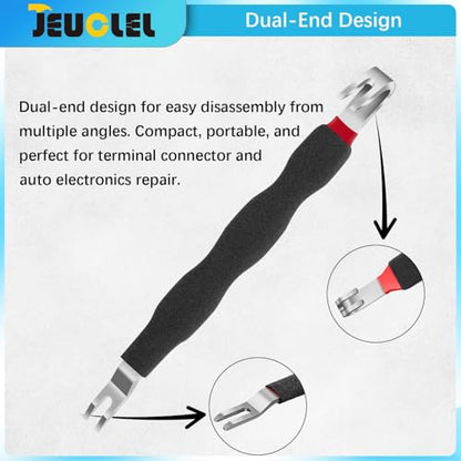 Automotive Electrical Terminal Connector Separator Removal Tool | Universal, Electrical Connector Remover, Separator Tool, Automotive - size: 1Pcs（Black）