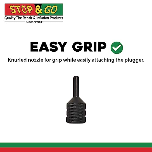 Stop & Go 1085 30 Piece Deluxe Tubeless Tire Plugger Repair Kit Punctures and Flats on Car, Motorcycle, ATV, Jeep, Truck, & Tractor (25 Mushroom Plugs) - size: 30 Piece Deluxe Tire Plugger Repair Kit Hard Case