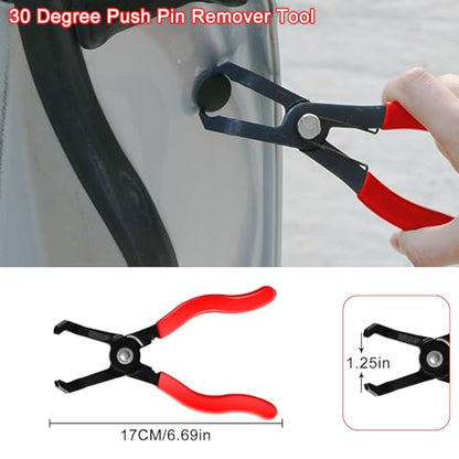 WISEUP 8-Piece Fuel Line Disconnect Tool Set – Fuel Line/Hose Clamp/Removal Pliers, Electrical Disconnect/Push Pin Tools, Relay Puller, Panel Clip Remover & Filter Caliper