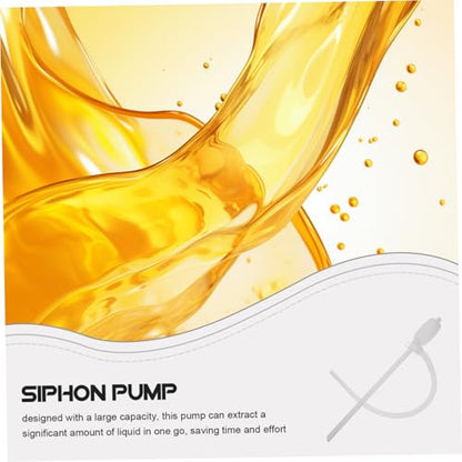 PartyKindom Heavy Duty Self-Priming Siphon Pump Portable Liquid Transfer for Fuel Kerosene Chemicals Water Manual Hand-Operated Plastic Fluid Extractor