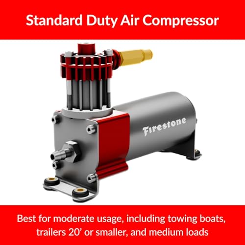 Firestone Airide Ride-Rite Rear Air Spring Kit with Air Command Dual Path Wireless App & Remote Standard Compressor fits 1999-2026 F350 & 1999-2025 F450 Cab Chassis with 0" Lift | Decal - size: Dual Path