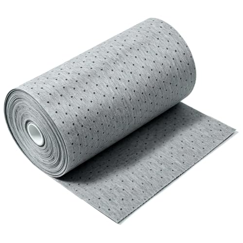 Oil Absorbent Pads Roll, Oil Absorbent Mat Roll 15" x 150", Heavy Duty Oil Pads Absorbing Automotive for Garage Floor, Oil Spill Absorber for Drips & Leaks - size: 15''×150‘’