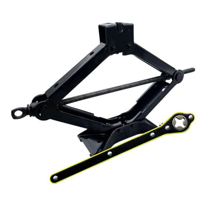 2PCS Car Scissor Jack Kit, Portable Car Lift Jacks with Saving Effort Ratchet Handle, Heavy Duty Tire Jack with 2 Ton 4,409 lbs Capacity, Universal Car Emergency Tool for Auto SUV MPV
